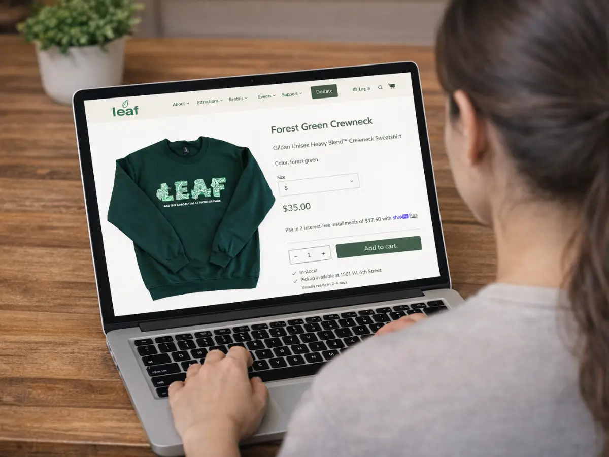 leaf shopping cart